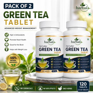 Harbalplus Fat Cutter Green Tea Tablet(Pack Of 2)