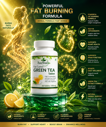 Harbalplus Fat Cutter Green Tea Tablet